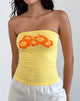 Immagine di Shaelo Bandeau Top in Lemonade Orange Hisbiscus