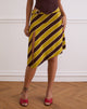 Immagine di Sherry Split Midi Skirt in Stripe Retro Yellow