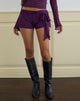 Immagine di Shoumi Short con volant in pizzo viola