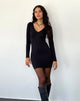 Immagine di Silsali Mini Dress in lycra nero