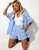 Immagine della camicia a maniche corte Smith in Love Checker Blue
