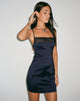 immagine di Solihu Mini Dress in Satin Navy