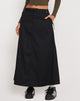 Immagine di Sorrel Midi Skirt in Nero Verde Foresta