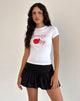 immagine della t-shirt Sutin in bianco fruttato
