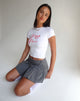 Immagine di Sutin Tee in bianco con grafica I Love Pari