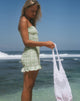 Immagine di Takiyo Mini Dress in tovaglia Neo Mint