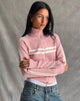 Immagine di Talisa Giacca sportiva con zip in maglia rosa