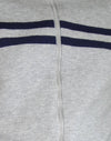 Grigio chiaro con strisce blu navy