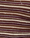 Maglia a righe Shimmer Ruggine