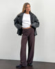 Immagine di Tatina Smart Trouser in gessato marrone