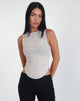 immagine di Tyla Knitted Top in latte d'avena