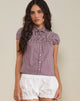 Immagine di Ulsan Camicia aderente in Mini Gingham Vino
