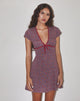 Immagine di Vaiso Mini Dress in Flowing Rose Deep Purple