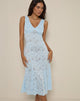 Immagine di Valea Midi Dress in Pizzo Zinnia Blu