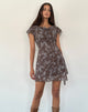 Immagine di Valencia Mini Dress in Botanical Shadow Brown