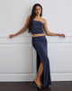 Immagine di Venya Gonna maxi in Cupro Navy