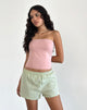 Immagine di Voir Short in Popeline Gingham Giallo e Blu