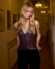 Immagine di Wahya Lace Up Halter Top in PU Plum