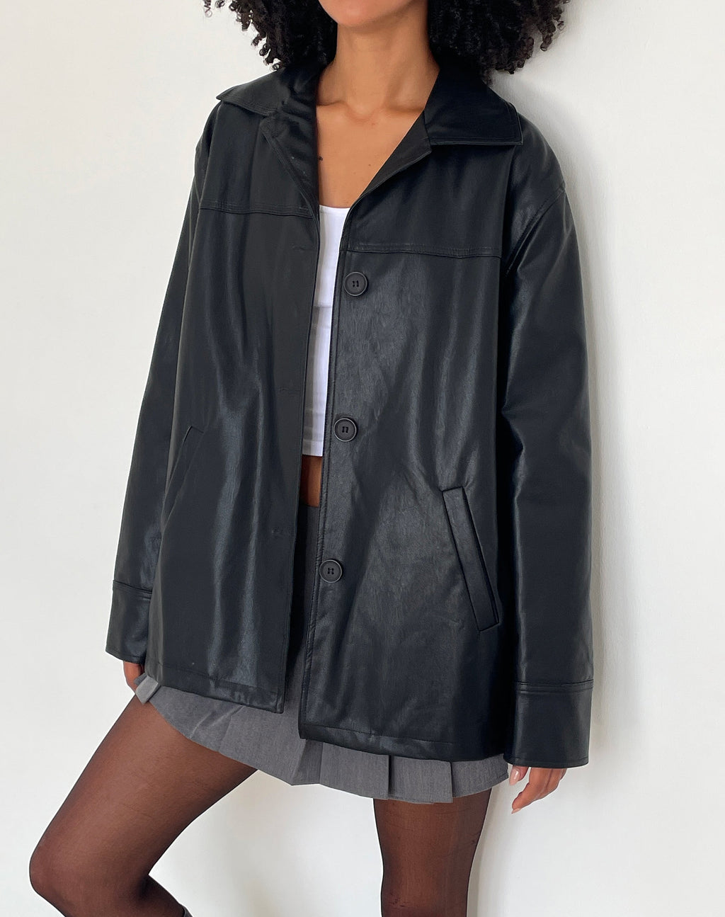 Giacca Walta in PU nero