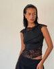 Immagine del top in pizzo Weasly in nero slinky