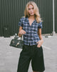 Immagine della camicia Wilman in tartan blu scuro
