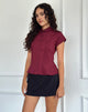 Immagine della blusa Wilmot in popeline bordeaux