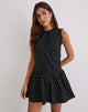 Immagine di Yadara Mini Dress in Polka Nero