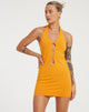 immagine di Yajoh Mini Dress in arancione fuoco