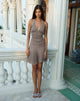 Immagine di Yelena Halter Dress in Light Taupe