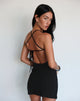 Immagine di Yorozu Mini Dress Tie Back in Black