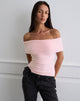 Immagine di Yurian Off The Shoulder Top in Soft Pink