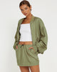 immagine della giacca Yuu Shell in verde argento