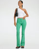 immagine di Jopanka Pantalone a gamba svasata in verde sartoriale
