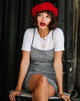 Immagine di Cecile Slip Dress in Charles Check Grigio