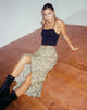 immagine di Rima Midi Skirt in Spring Ditsy Yellow