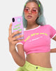 Immagine della custodia del telefono in rosa opaco con la parte superiore della ragazza Hot New Me X