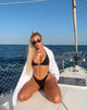 Immagine di Hyuna Bikini Top nero con fibbia argentata