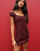 Immagine di Gaval Mini Dress in Dotty Rose Black