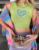 Immagine di MOTEL X OLIVIA NEILL Gimon Top in Spinach Green Heart Too Cool For You