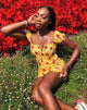 Immagine di Gaval Mini Dress in Falling Rose Yellow