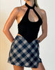 immagine di Volta Mini Skirt in 20's Check Nero e Grigio