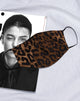 Immagine della maschera viso in leopardo notturno marrone