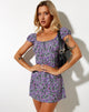 Immagine di Alegra Mini Dress in Lilac Blossom