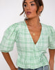 Immagine di Amiya Top in tovaglia Neo Mint