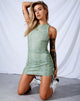 Immagine di Ardilla Bodycon Dress in Lime Croc