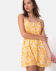Immagine di Auvaly Slip Dress in giallo floreale sunkissed