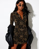 Immagine del vestito Avaya in maglia nera Tan Dragon Flock