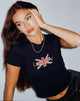 Immagine di Babe Tee in nero London Motel Embro