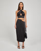 immagine di Gardy Midi Skirt in satin nero