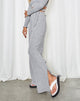 Immagine dei pantaloni Obeli con spacco laterale in grigio a costine